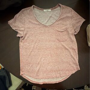 Project Social T Heathered Red Short Sleeve Tee